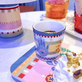 Porcelain Espresso Cup with Saucer/Lid - The Hand - Mamma Mia - Baci Milano